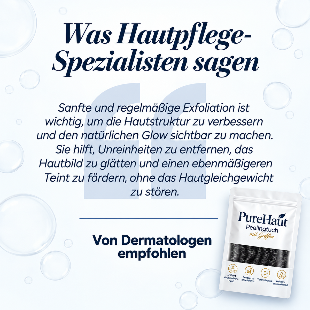 PureHaut Peeling-Duschtuch